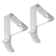 2Pcs Food Grade Stainless Steel Temperature Probe Clip for BBQ Grill and Oven Meat Thermometer Holder