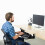 Adjustable Under Desk Keyboard Tray with Ergonomic Support, ClampOn Sliding Platform for Home Office 2
