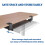 Adjustable Under Desk Keyboard Tray with Ergonomic Support, ClampOn Sliding Platform for Home Office 4