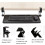 Adjustable Under Desk Keyboard Tray with Ergonomic Support, ClampOn Sliding Platform for Home Office 5