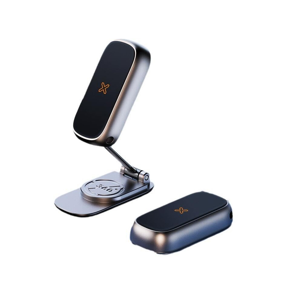 720 Rotatable Aluminum Magnetic Car Phone Holder, Foldable Dashboard Mount For Gps And Smartphone 9310869696407