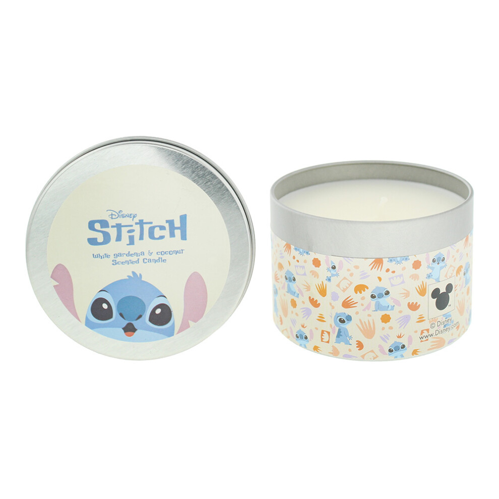 Rackhams White Stitch Disney Stitch Gardenia And Coconut Scented Candle 190G - Image 2