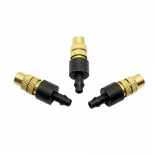 Copper Atomizing Misting Nozzle Kit 15 Pack for Garden and Greenhouse Cooling, Durable Fine Spray