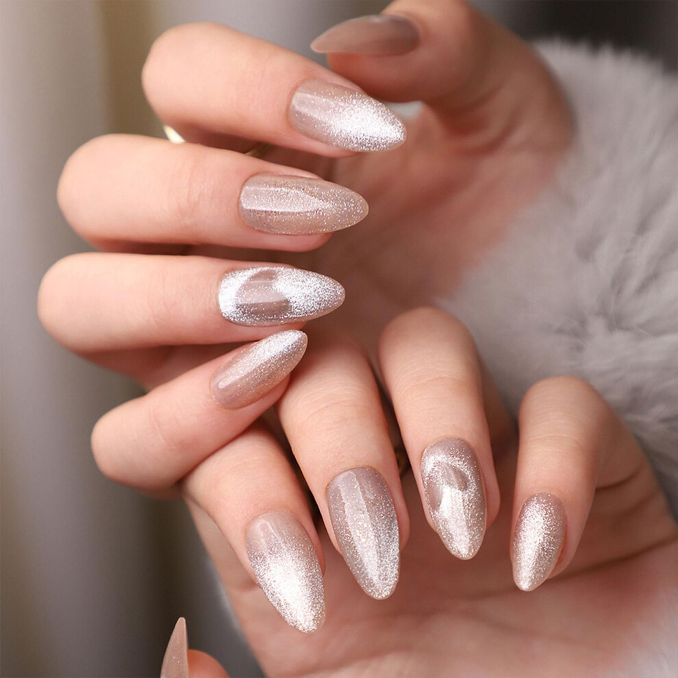 Long Lasting Press On Nails Set with Natural Fit and Waterproof Finish, Professional Salon False Nail Kit