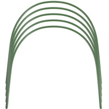 5pcs Greenhouse Hoops Plastic Coated Steel Arch Plant Support for Frost Protection and Row Covers