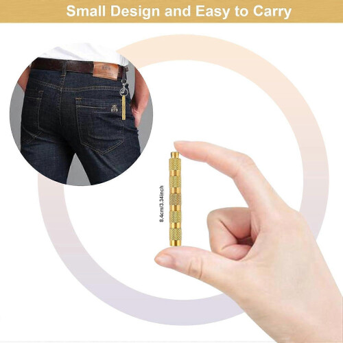 Tire Deflator,4 in 1 Solid Brass Easy Storage and Using Tire Air Down Tool,Tire 2