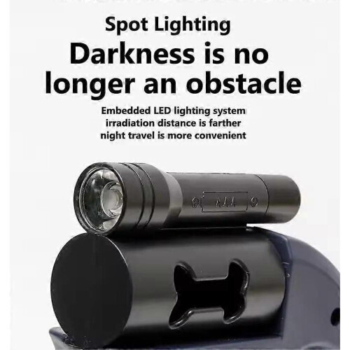 Illuminated Double Retractable Leash for Two Dogs, 360 Anti-Tangle Swivel Strap 1