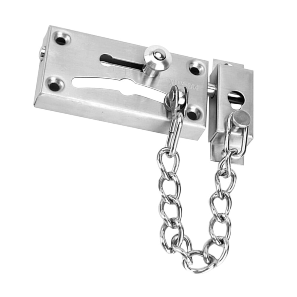 Anti Theft Stainless Steel Door Chain Lock For Home Security Apartment Easy Install Durable Latch 9310869729075