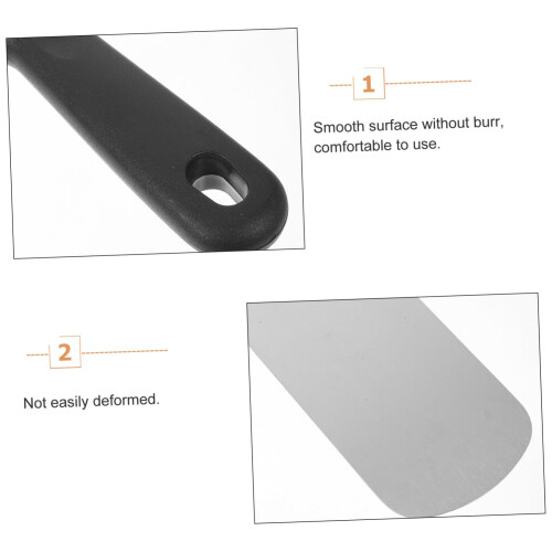 Stainless Steel Griddle Spatula Set 4‑Piece BBQ Grilling Tools with Beveled Edge and Full Handle Control 2
