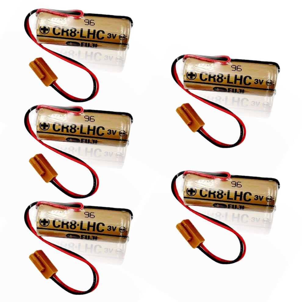 Cr8lhc 3V Lithium Battery Pack 5ÂPack 2600Mah LongâLife Power Backup For Fuji Plc Controller 9310869697121