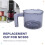 2X Replacement Outer Cup for  NC300 NC301 - Ice Cream Maker Accessory for  Creami Series 5