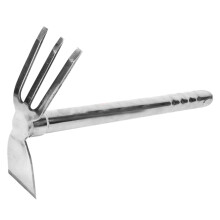 Garden Hand Hoe Stainless Steel Weeding Tool for Vegetable and Flower Gardening Durable Compact Design