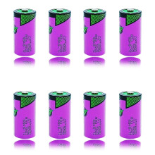 (8 Pack) 3.6V 1650mAh TL5955 LiSOCl2 PLC Battery 2/3AA Long Life Lithium Battery for Industrial Use