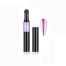 Chrome Nail Powder Pen with Mirror Chrome Finish, Builtin Sponge Applicator, MultiColor Holographic Effect