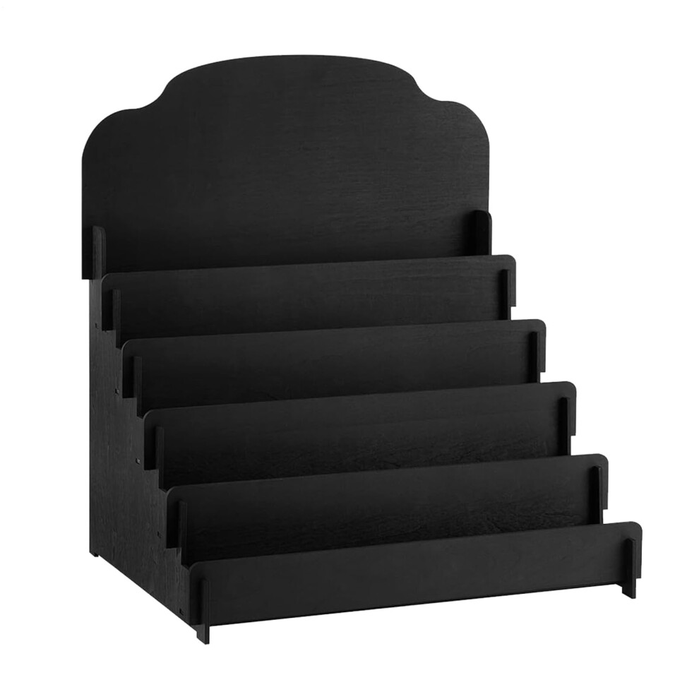 Greeting Card Display Stand 45x40x33cm Tiered Countertop Rack for Postcards Brochures and Crafts-image-OPC-PTGH8X6-NEW