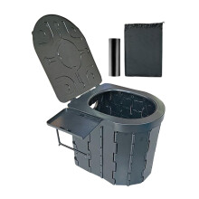 Foldable Portable Camping Toilet, Odorless Waterproof Design, Lightweight Compact for Travel and Outdoor Use
