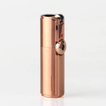 Jet Torch Lighter Triple Flame Windproof Refillable Butane Cigar Lighter with Adjustable Flame Control Metal Body for Outdoor