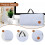 Storage bag for PC keyboards, 87key keyboard case with handle, versatile for mobile office use, portable protective case, light gray 3