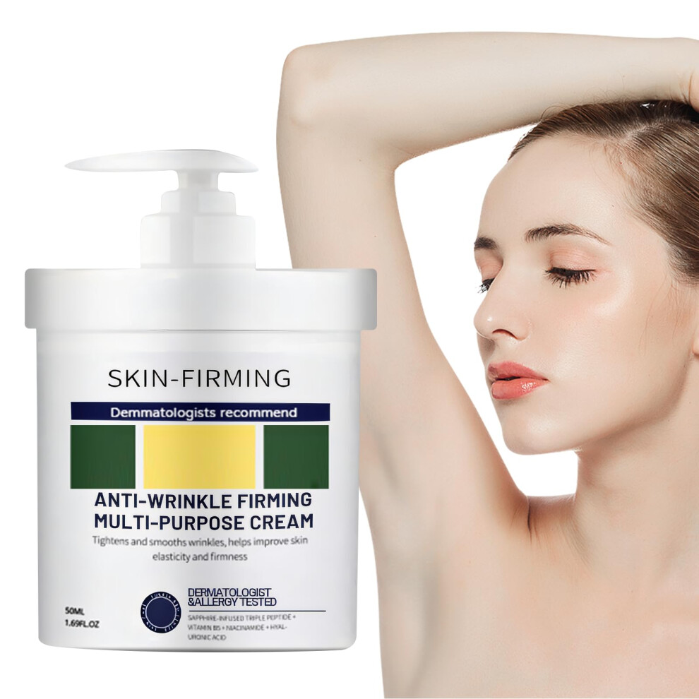 Firming Cream with Deep Firming Action, Wrinkle Smoothing and Anti Aging Serum for Hydrated Radiant Skin (1 Bottle)