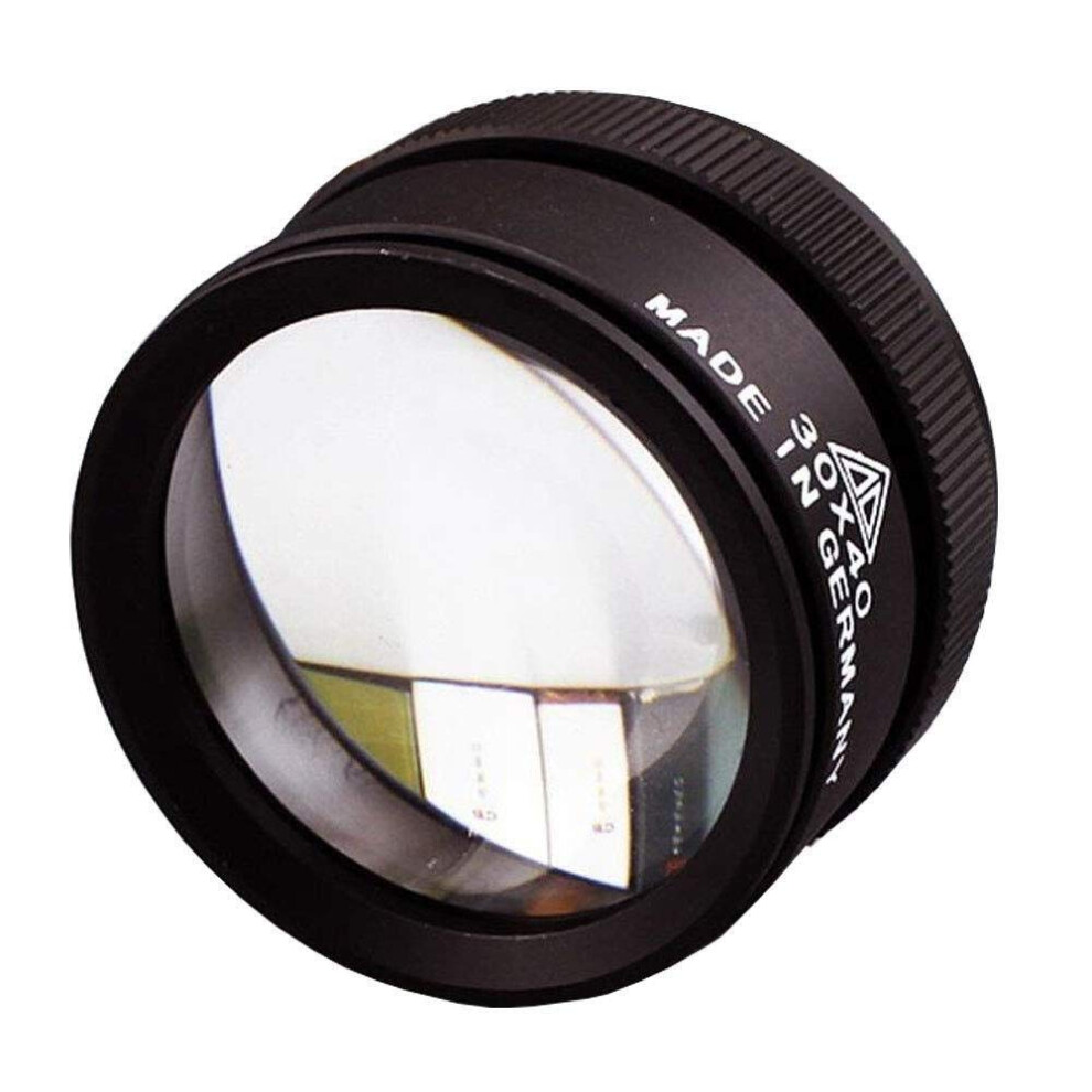 30x Jewelry Loupe with Double Layer Glass Lens for Jade Identification and Gemstone Appraisal