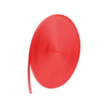 Heavy Duty Polyester Webbing Strap Roll, Durable FrayResistant Red Seatbelt Webbing Material 1cm x 50m for DIY Repairs, Bags and Furniture