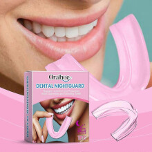 Pink Night Molar Mouth Guard Snoring , Teeth Grinding Relief, Comfortable Silicone Dental Protector