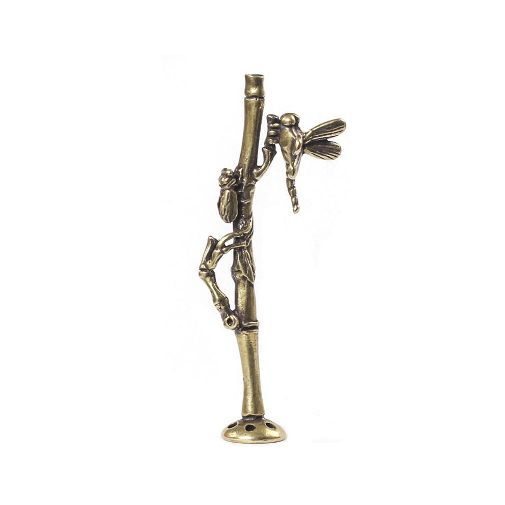 Pure Copper Tobacco Pipe Tamper Tool Cleaner with Dragonfly Finish, MultiSize Pressing Design