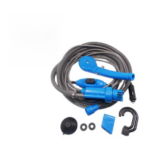 Portable Camping Shower 12V Outdoor Pump with Vehicle Power Adapter for Travel Car Pet Bathing