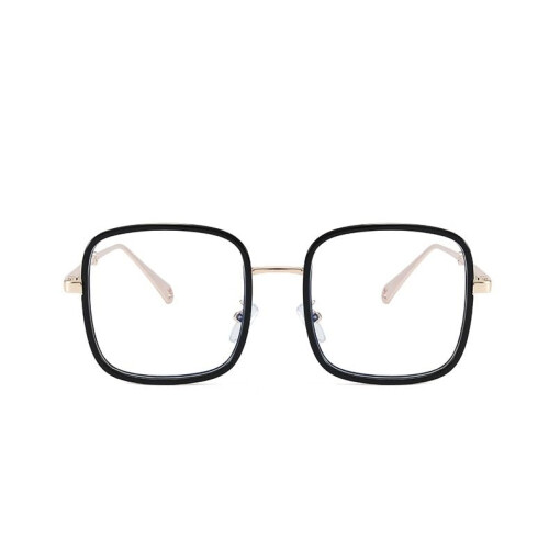 Oversized Square Reading Glasses for Women, Blue Light Blocking AntiGlare Readers +1.00 Black Spring Hinge 1