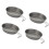 Stainless Steel Dinnerware Set 4 Pack, Stackable Rust Resistant Plates and Bowls for Kitchen and Camping 1