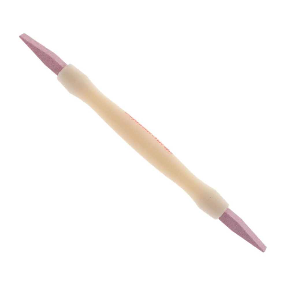DualEnd Cuticle Pusher and Pumice Nail Buffer Tool for Professional Manicure Dead Skin Removal
