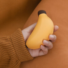 4800mAh Banana Shaped Rechargeable Hand Warmer, Fast Heating USB Pocket Heater with Long Battery Life for Outdoor Use (Yellow)