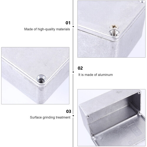 Aluminium Stompboxfodral Silver 1 st 2