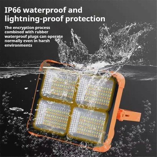 (Grey) Mini Solar Rechargeable Multifunctional Searchlight, Outdoor Portable LED 2