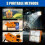(Grey) Mini Solar Rechargeable Multifunctional Searchlight, Outdoor Portable LED 4