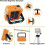 (Grey) Mini Solar Rechargeable Multifunctional Searchlight, Outdoor Portable LED 5