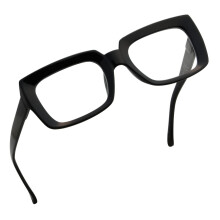 Black Reading Glasses for Women +2.50, Clear 2.5x Magnification, EyeStrain Reduction