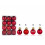 Bola de Natal decorativa para casa, 3 cm 4