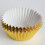 100-pak gyldne aluminiums- og papirforme til cupcakes 3