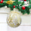 Holiday Ball Ornament, Yellow Plastic Light Bulb Style, 2.8 4