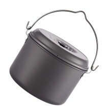 Camping Cookware Set with Fast Heating Nonstick Pot, Lightweight Foldable Handle for Outdoor Backpacking