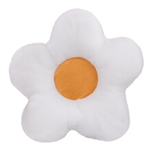Flower Throw Pillow 19.7' White Daisy Floor Cushion, Super Soft Plush Seating Decor for Reading Room