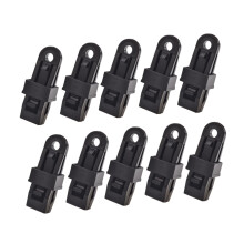 Heavy Duty Tarp Clips 10pcs with Quick Lock Mechanism, Reusable Tent Clamps for Camping Outdoor Use