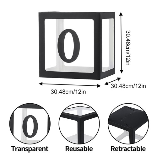 Graduation Balloons with Transparent Boxes 4 Pcs 2