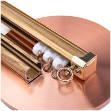 Heavy Duty Ceiling and Wall Mount Curtain Track 19.6ft Rail Set for Bedroom RV Room Divider