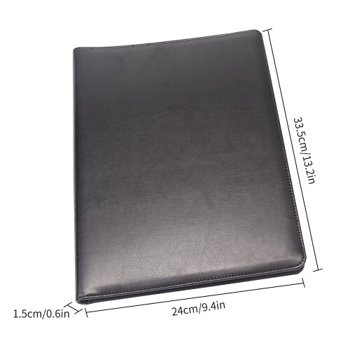 A4 Professional PU Leather Business Padfolio Organizer, Waterproof Document Folder for Office and Interviews 1