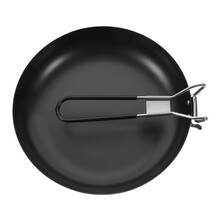 Camping Cookware Set Nonstick Frying Pan with Foldable Handle Durable Iron for Outdoor Cooking