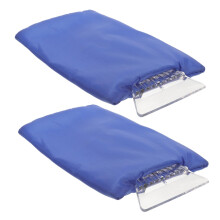 Ice Scraper and Shovel Set with Warm Gloves for Cars Trucks SUVs Fast Ice Removal Blue