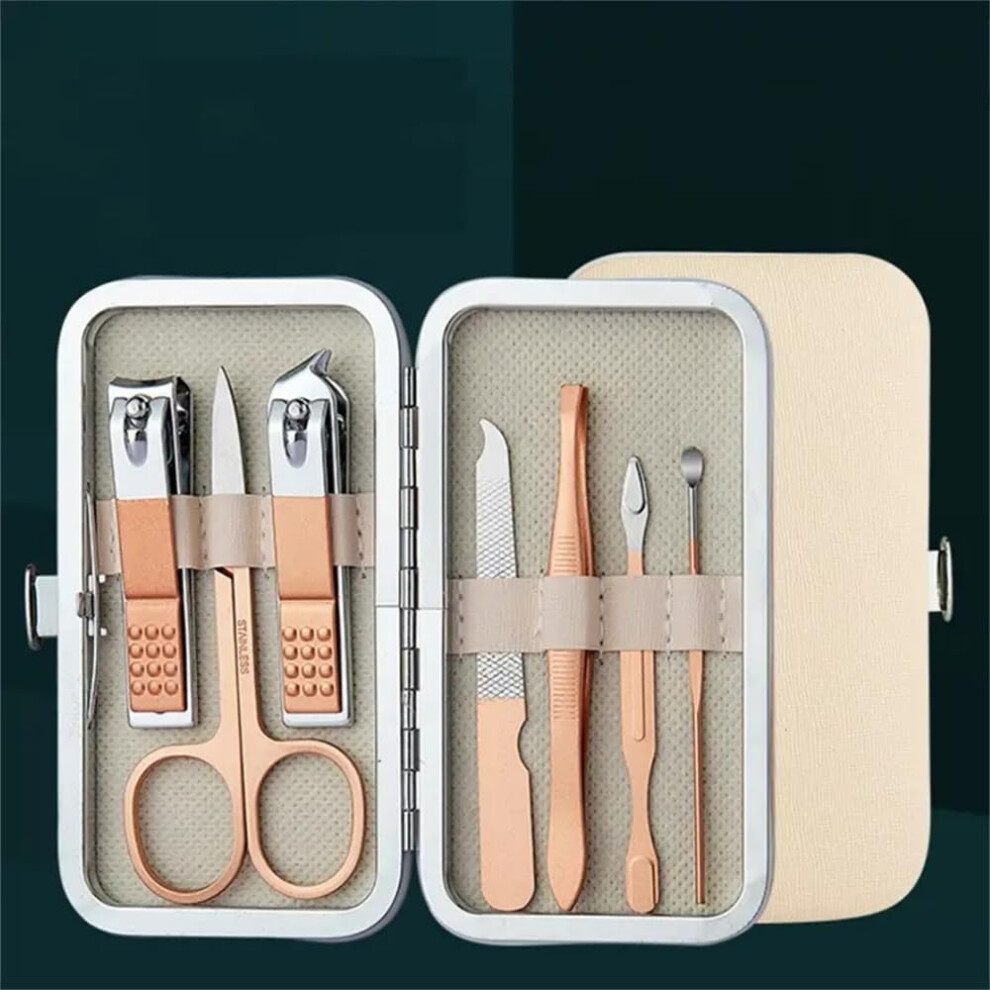 Stainless Steel Manicure Pedicure Set 12pcs Professional Nail Clipper Kit with Precision Cutting Blades
