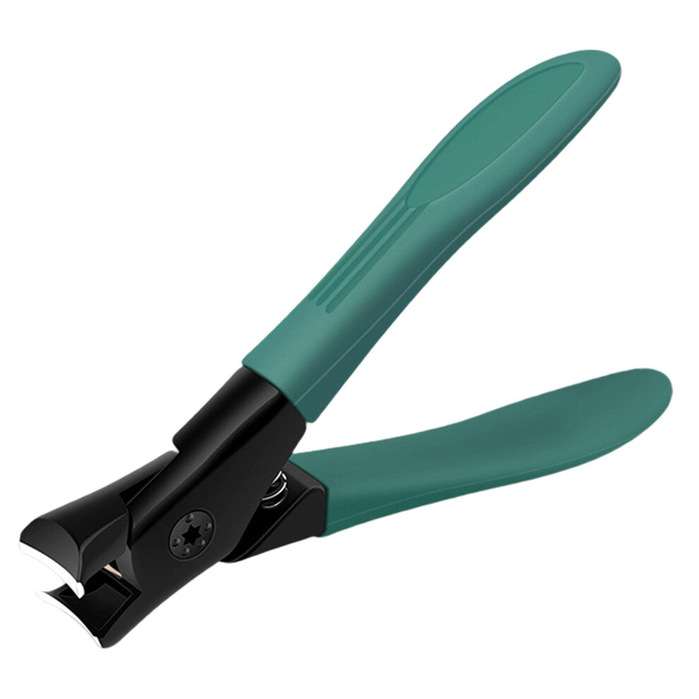 Green Heavy Duty Toenail Clippers For Thick Nails, Wide Jaw, Ergonomic NonâSlip Grip, 3.54X2.09in